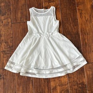 Calvin Klein Cream Formal Dress Elegant Design